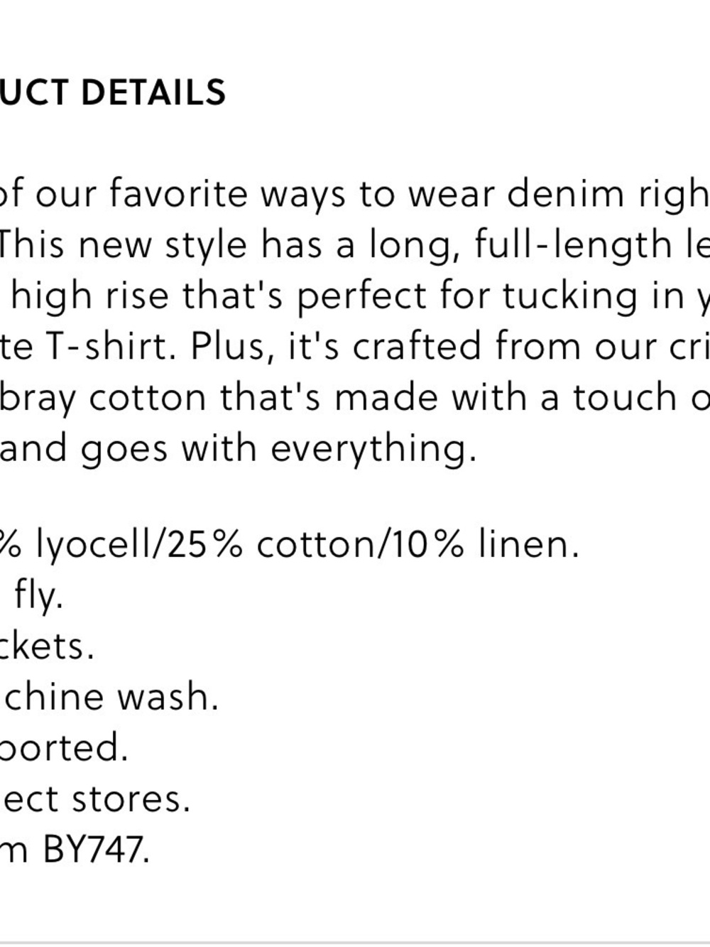 J. Crew Carolina flare Chambray pant - Picture 4 of 4